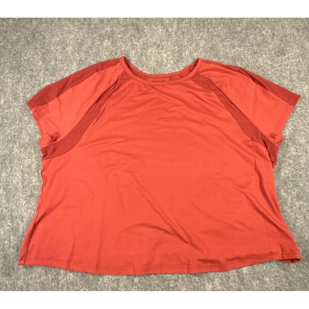 Phoenix Paros Womens 2XLRust Orange Mesh Panel Activewear Top NWT